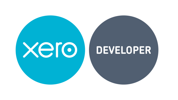 Xero Developer logo: a teal circle with the word 'xero' in white on the left and a gray circle with 'DEVELOPER' in white on the right.